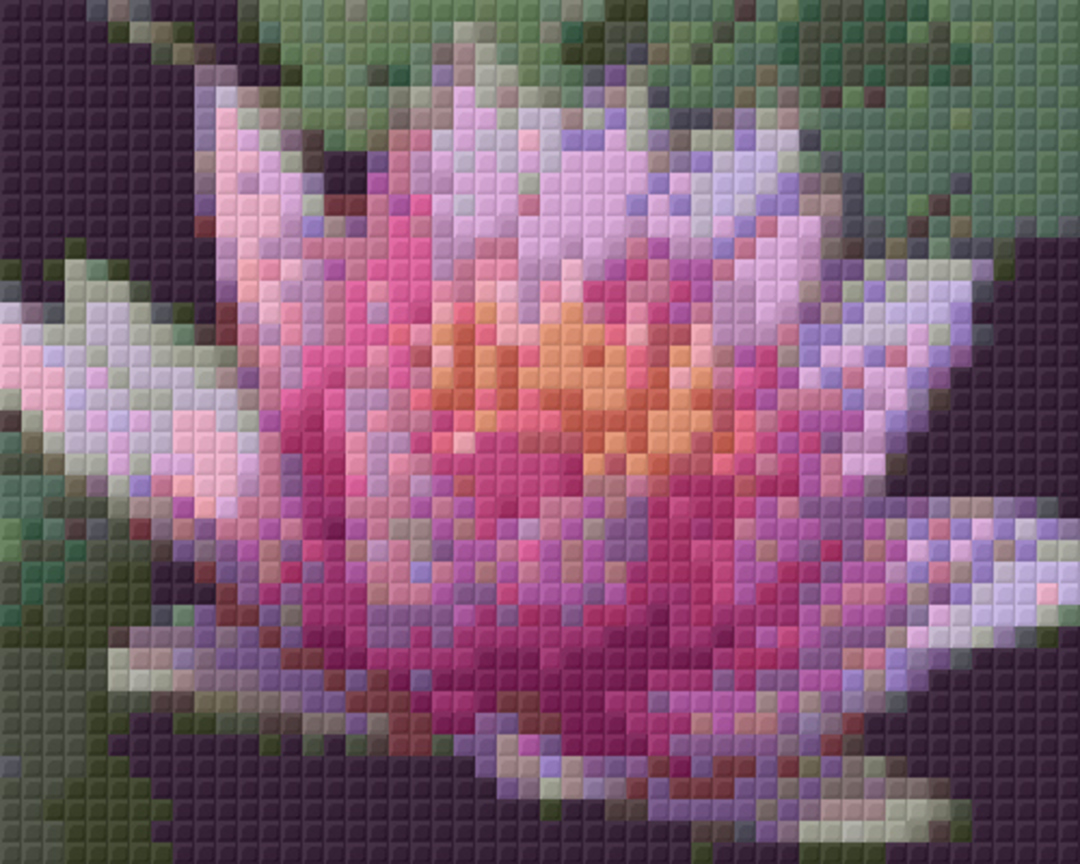Waterlilly One [1] Baseplate PixelHobby Mini-mosaic Art Kit image 0